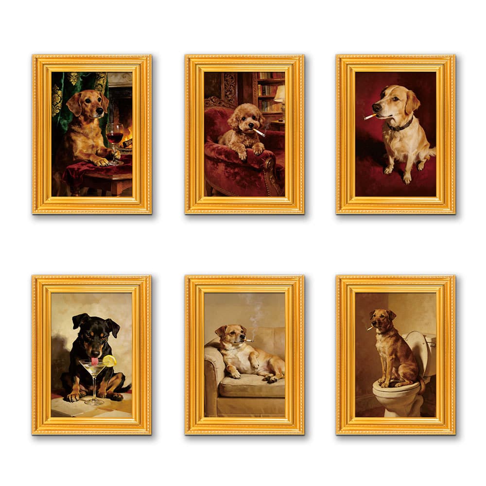 MZCT603-608 Amazon three-dimensional wooden photo frame poster refrigerator magnet creative interesting and funny decorative magnet