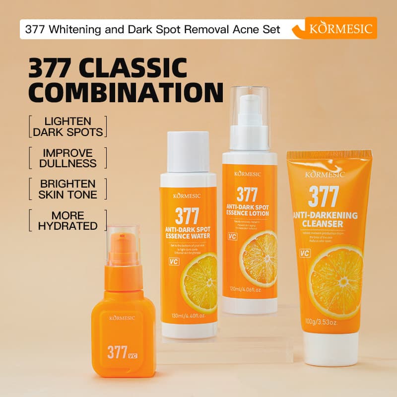 KORMESIC 377 Skincare Lotion Set Cross-border Trade Full English Version Skincare Gift Box Wholesale