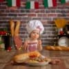 Cross-border Baby Photography Chef Costume Set for Newborns, One-Month-Old, and 100-Day Photo Studio Shoots