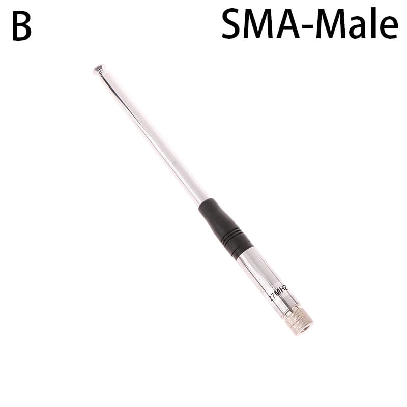 27Mhz Shortwave Cb Thickened Rod Antenna Telescopic Gain Handheld Radio Walkie-Talkie 1.3m Bnc Sma