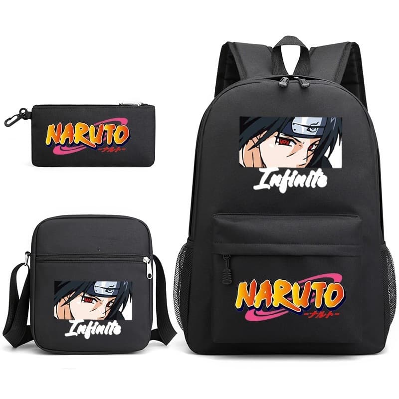 Amazon New Naruto Starry Sky Backpack Set with Shoulder Bag and Pencil Case Anime Cartoon Backpack