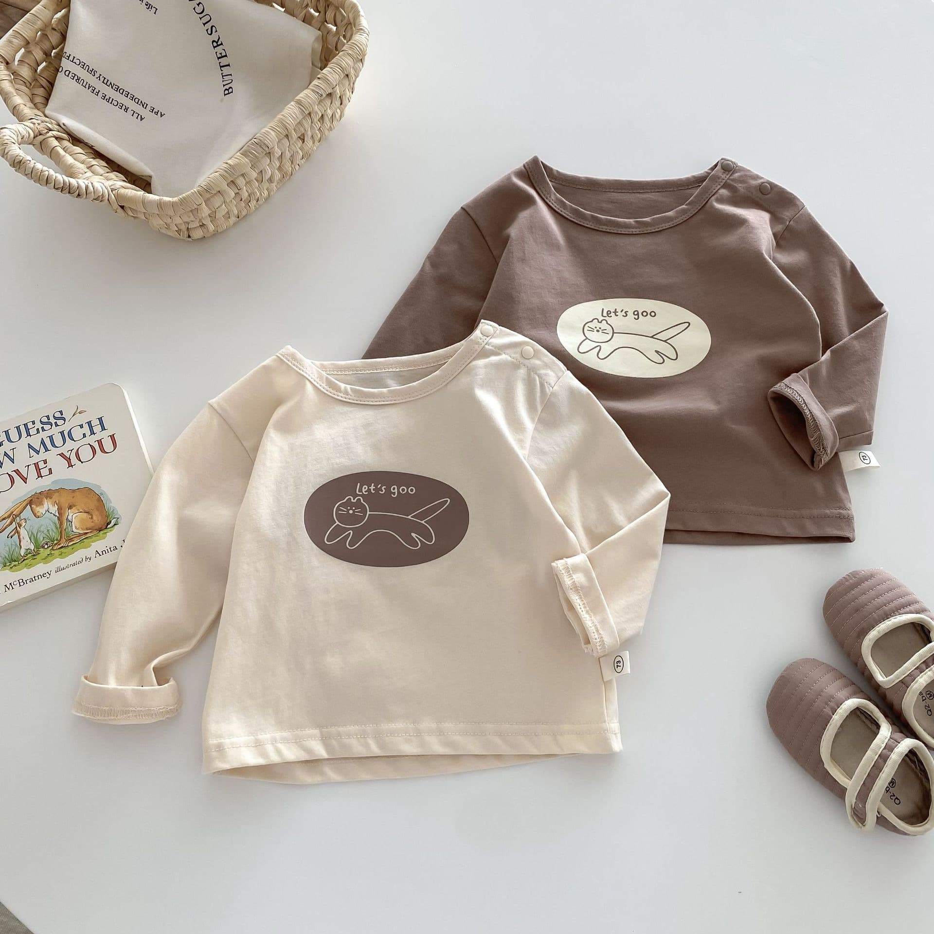 Kids Cartoon T-Shirt Korean Style Children's Clothing Boys Fashion Base Layer Baby Spring Top New Large Size No Button