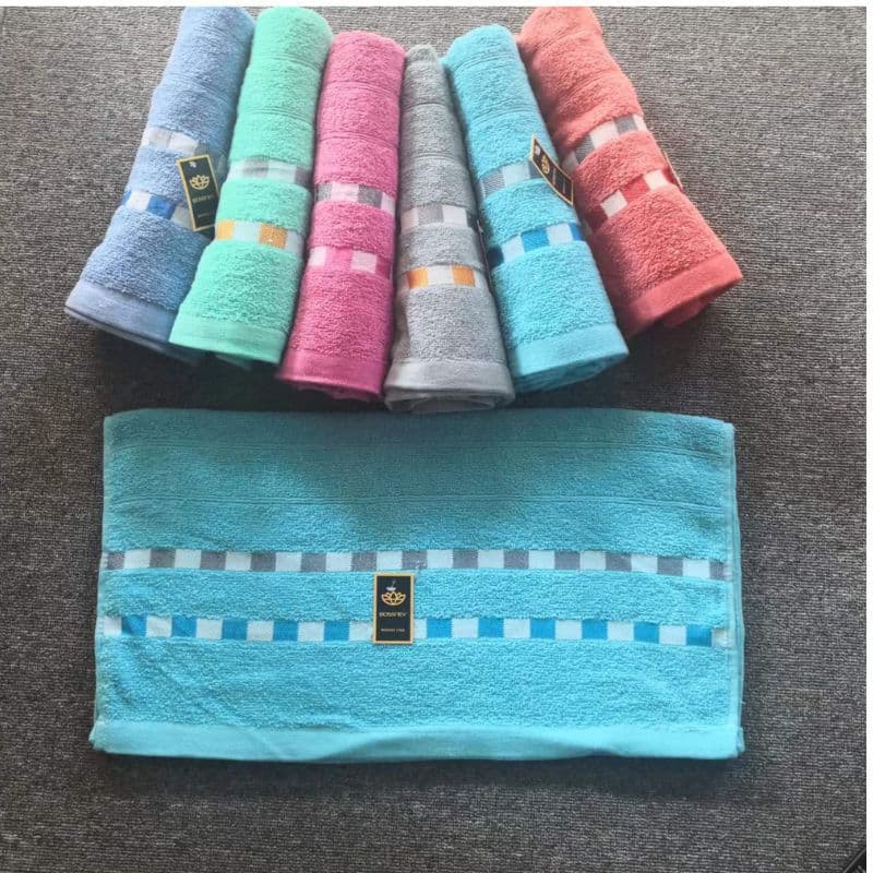 Factory Direct Supply adult export bath towel 70-140 wrap towel Beach Bath foreign trade large bath towel cross-border supply