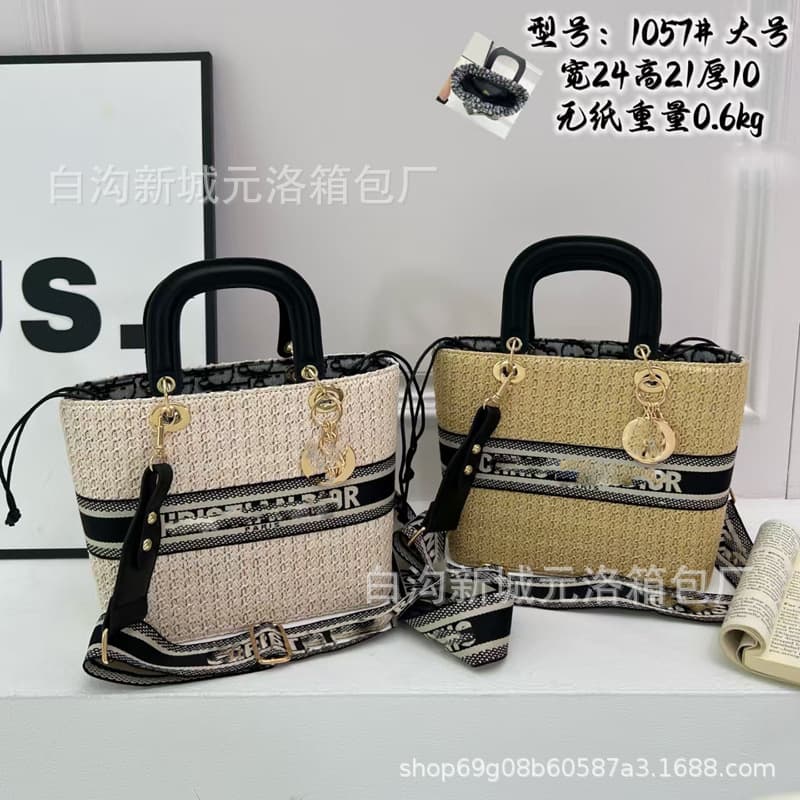 New Cross-Border Di Jia Woven Straw Handbag Versatile Shoulder Bag Women's Niche Crossbody Bag Bags