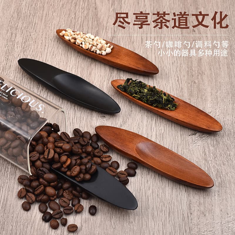 Jujube wood tea spoon, coffee spoon, kitchen spice spoon, mini creative wooden spoon, tea spatula, manufacturer with custom logo.