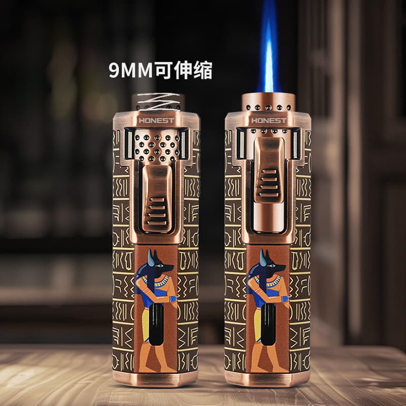 Baicheng Retro Inflatable Direct-Flame Metal Lighter, High-End Gift for Boyfriend, Creative Personalized Lighter Smoking Accessories Wholesale