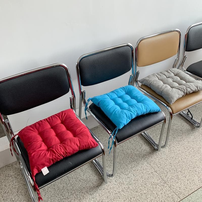 Creative Square Thickened Cushion Solid Brushed Chair Pad Office Back Cushion Dining Chair Tatami Mat