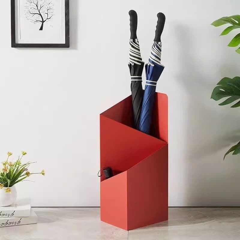 Nordic home umbrella stand, modern minimalist entryway balcony drip umbrella rack, hotel lobby floor-standing umbrella bucket