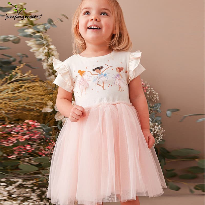 Girls Summer Dresses Summer Skirts Children's Clothing Wholesale European and American Gauze Skirts Girls Fluffy Princess Skirts Children's Clothing