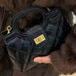 Chanel-style quilted chain bag for women, 2026 new style, genuine leather shoulder and crossbody bag, premium handbag, fashionable and versatile