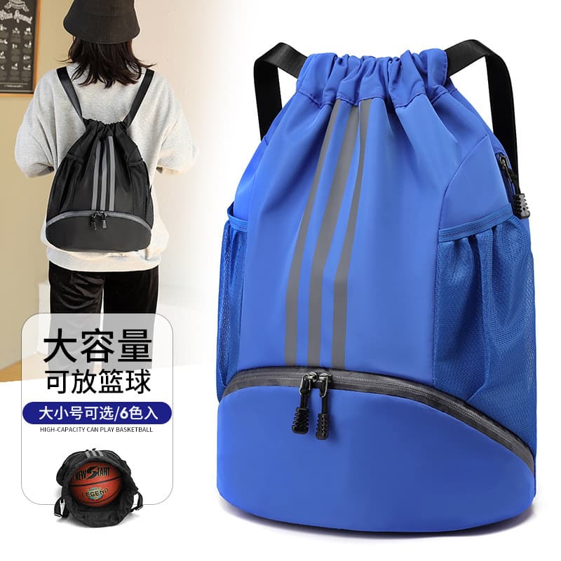 New waterproof drawstring backpack, unisex, lightweight, suitable for sports, fitness, travel, and outdoor activities.