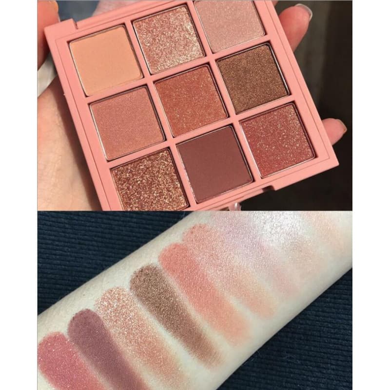 CoolBarbee Autumn/Winter New Pumpkin Earth Tone Matte Glitter 9-Color Eyeshadow Palette