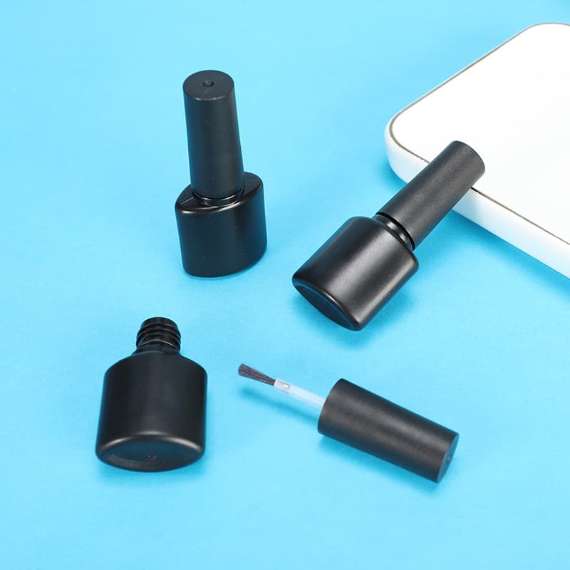 4ML 8ML Black Light-Blocking Nail Gel Plastic Bottle Nail Polish Bottle New Base Color Gel Plastic Bottle Set