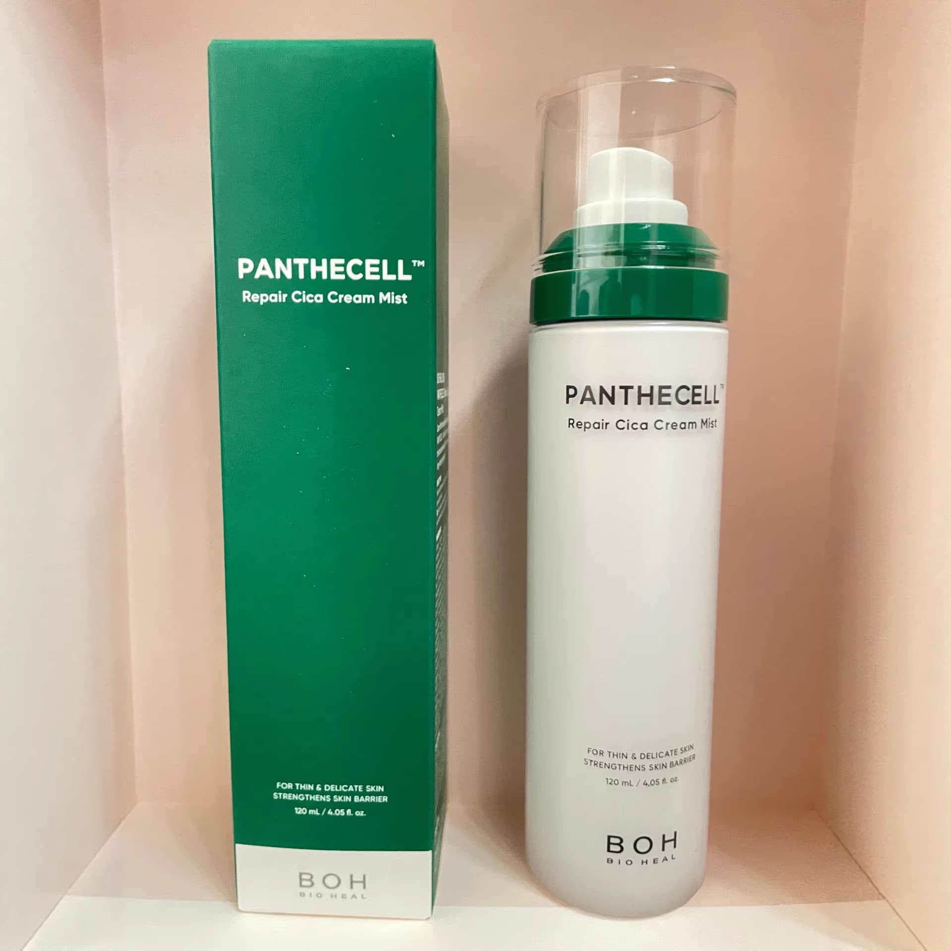 Korean BOH facial cream spray centella asiatica panthenol weak acid pre-makeup repair, soothing, calming and hydrating 120ml