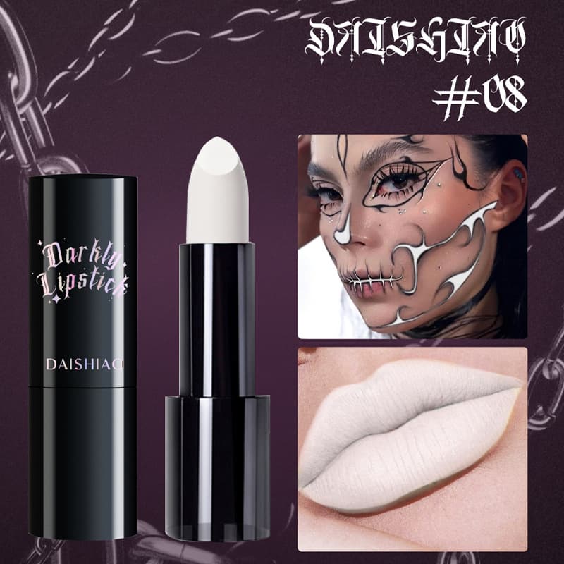 Cross-border popular Halloween body painting lipstick face makeup 12 colors dark matte lip gloss paste lipstick