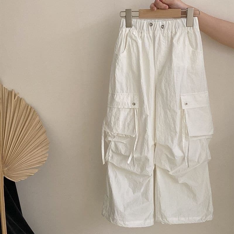 Girls summer short-sleeved suit 2025 fashionable loose sweatpants children's summer street clothes trendy