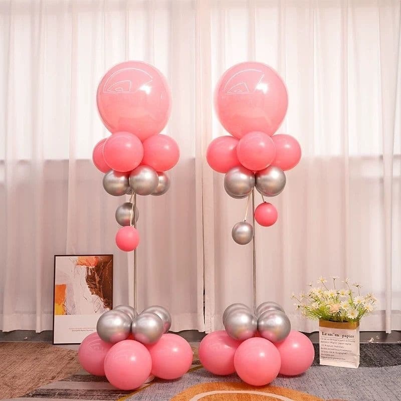 Balloon pillars, road atmosphere, opening decoration, shopping mall event scene layout, store anniversary event decoration supplies