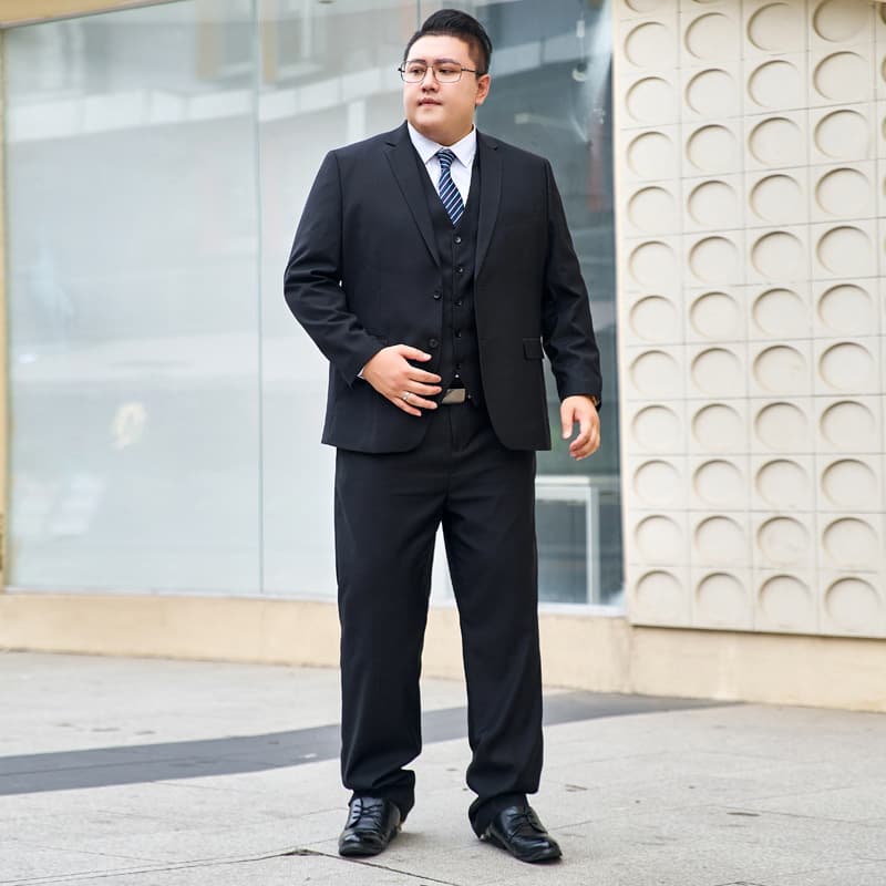 Plus Size Men's Suit Set Wedding Formal Wear Two-Piece Outfit S-10XL Extra Large Men's Jacket And Pants Regular Length