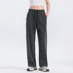 Polyester-Cotton Straight-Leg Sweatpants Custom Logo Cross-Border Single Style Unisex Sweatpants Wholesale Printed Sweatshirt and Sweatpants Set
