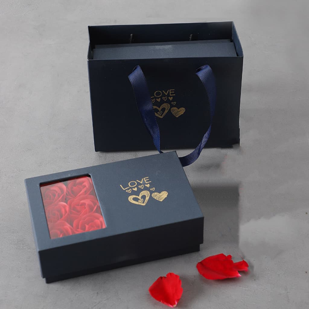 Preserved flower gift box 6 roses box jewelry trinkets universal gift box Mother's Day gift dropshipping