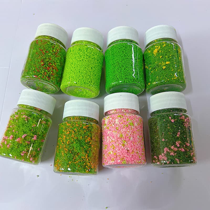 Handmade Tree Powder Micro Landscape Simulation Lawn DIY Scrapbook Miniature Scene Layout Sand Table Mixed Tree Powder