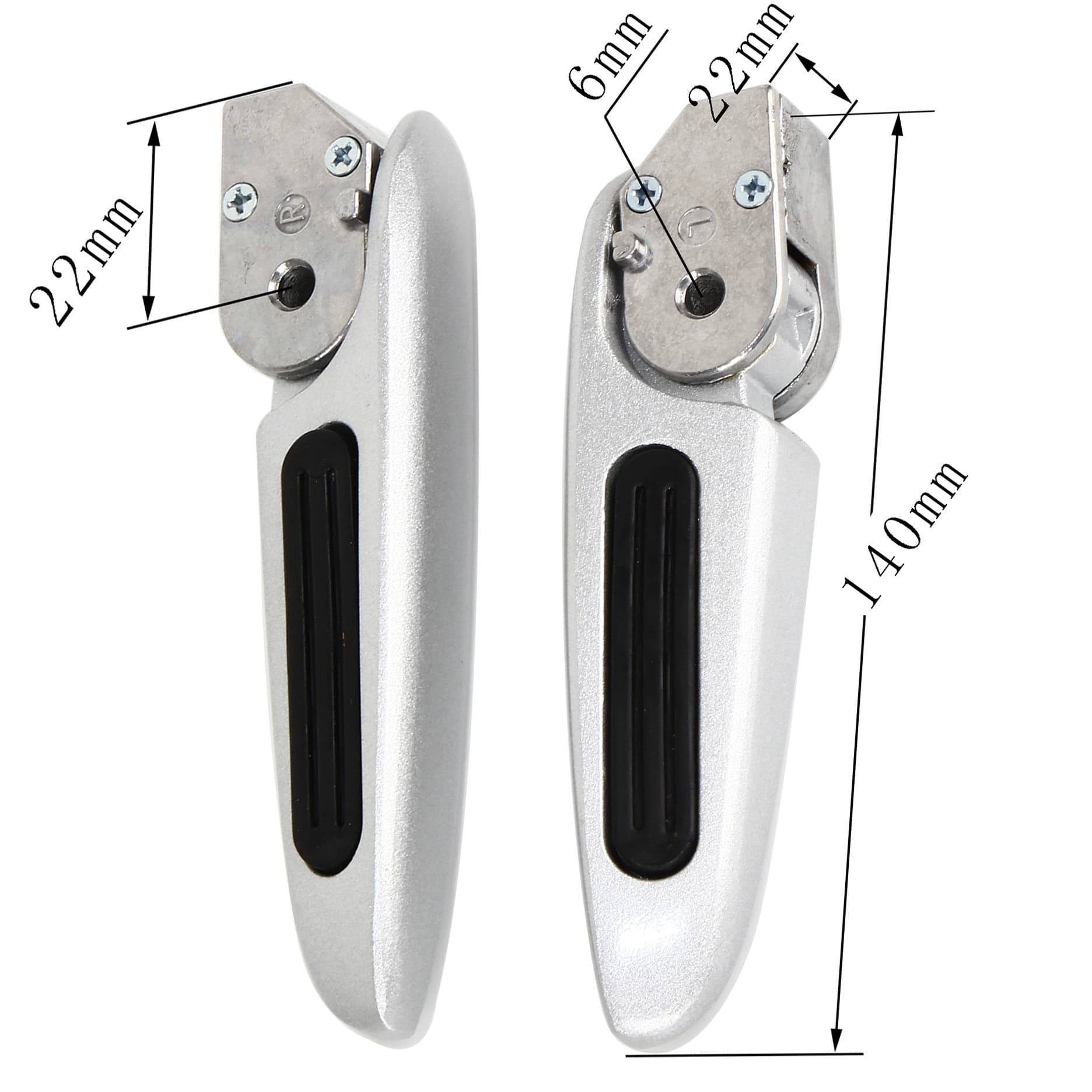 Bean Foot Pegs, Compatible with Tailg Y3, Boyue Woqu GT, DJI Electric Scooter Rear Folding Footrest