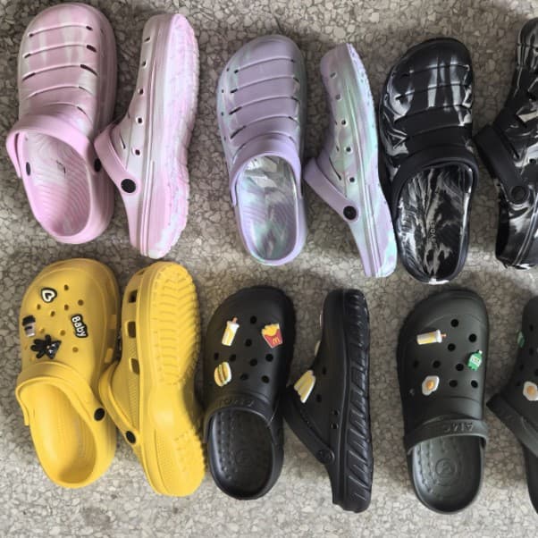 Rubber and Plastic Household Thick-Soled Internet Celebrity Slippers for Men and Women, Indoor Supermarket Sale, Morning and Night Market Soft-Soled Slippers