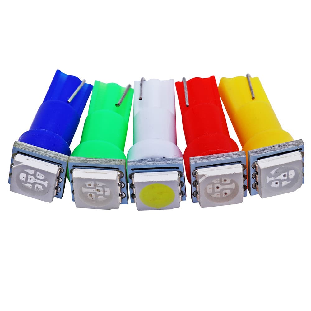 Car modification LED W5W 12V instrument light indicator light dashboard light T5 5050 1SMD