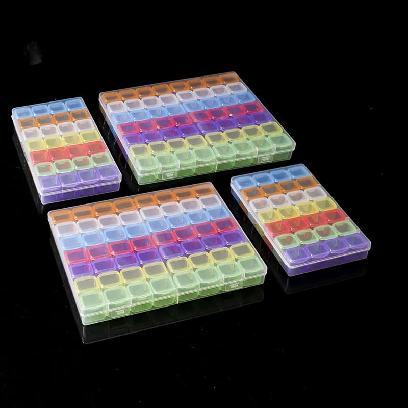 Transparent Plastic Box Rectangular Storage Parts Box Square Small Product Card Packaging Fishing Tackle Small Parts Box