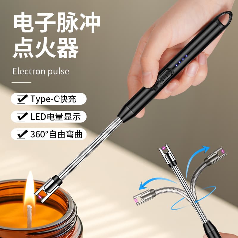 Gas stove pulse igniter electronic gun gas stove lighter long handle rechargeable firecracker fireworks firework