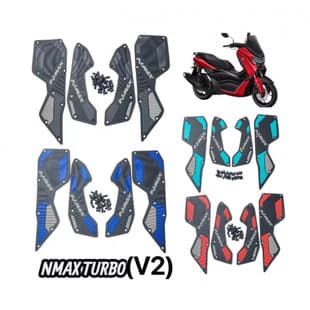 Yamaha NMAX New Model Motorcycle Foot Mat, NMAX New V2 Version Rubber Edged Style