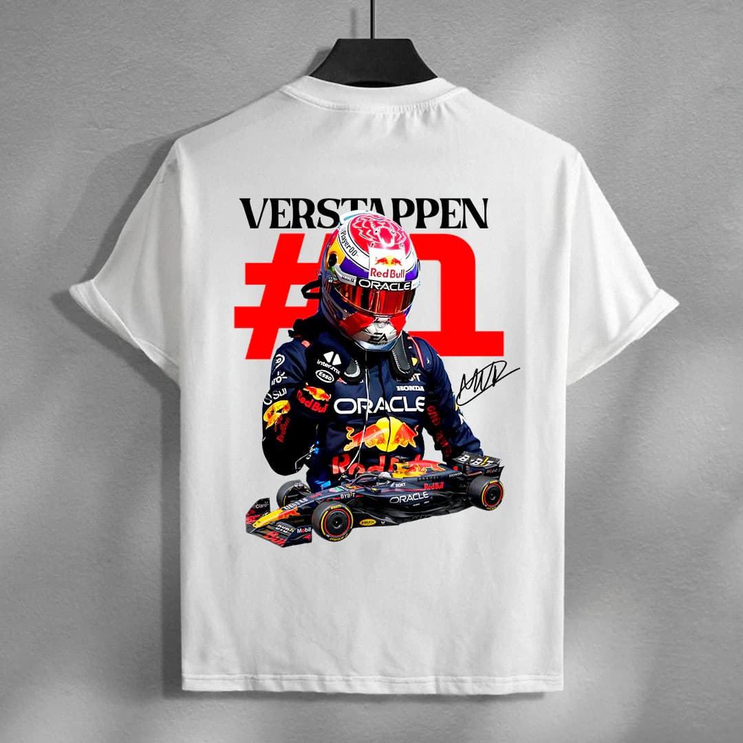 2025 New Summer Max Verstappen T-Shirt Design Loose Cotton