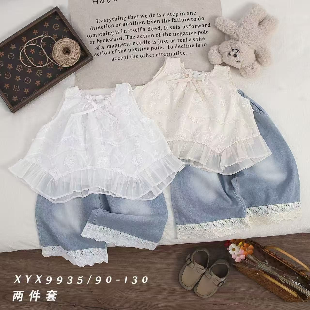 2026 Summer New Girls Suits Baby Girls Children's Clothes Sweet Children's Suit Two-piece Suit for Small and Medium-sized Children