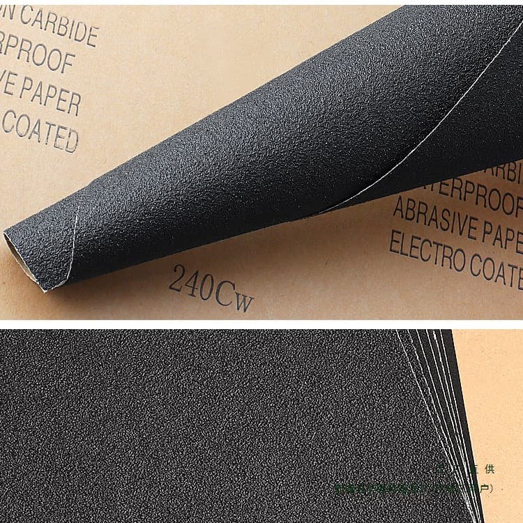 Abrasive Paper for Polishing Beeswax, Jade, Sandpaper Sheets, 480 Grit Mirror Finish, 150 Grit, Dry Sanding, 360 Grit, Ultra-Fine 2000 Grit