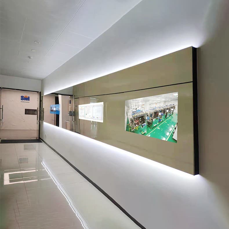 Bathroom Waterproof TV, Mirror Infrared Remote Control Black and White Smart Bluetooth Custom Magic Mirror Hotel WiFi