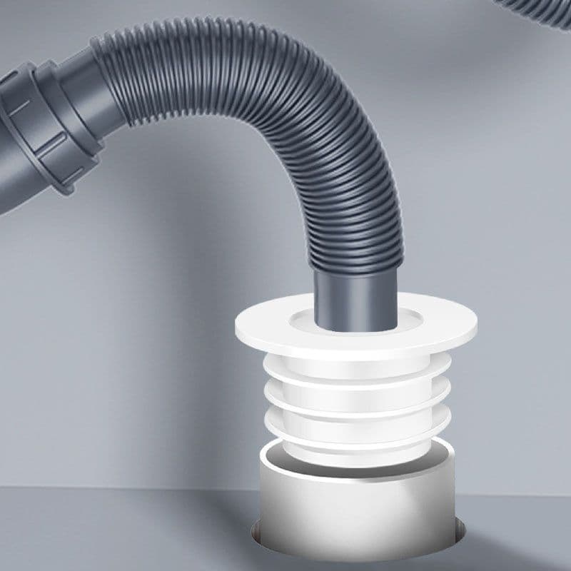 Kitchen Drain Pipe Odor Seal: Washing Machine Floor Drain Adapter, Anti-backflow Silicone Leak-proof Connector