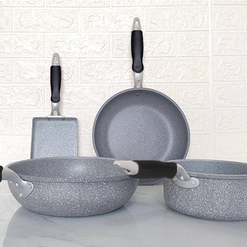 Maifan Stone Non-Stick Frying Pan, Milk Pan, Wok, Soup Pot, Tamagoyaki Pan, Home Kitchen Cookware, Aluminum Alloy