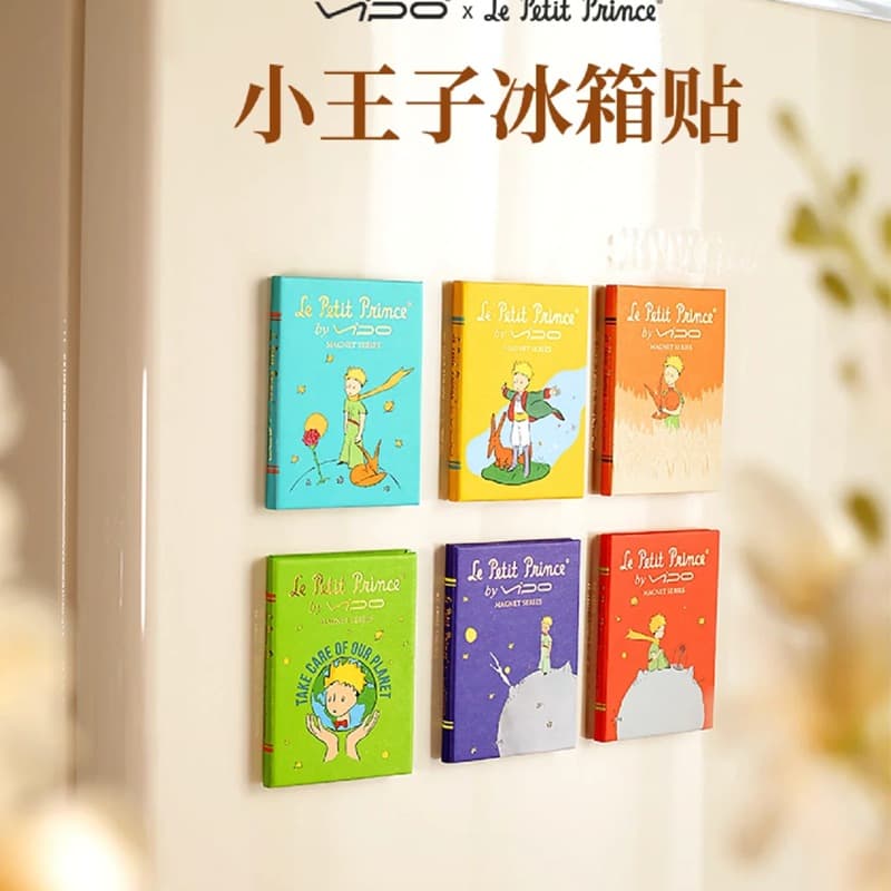Customized creative book folding refrigerator magnets, trendy cultural and creative scenic spot personalized Little Prince book magnets, bulk customization.