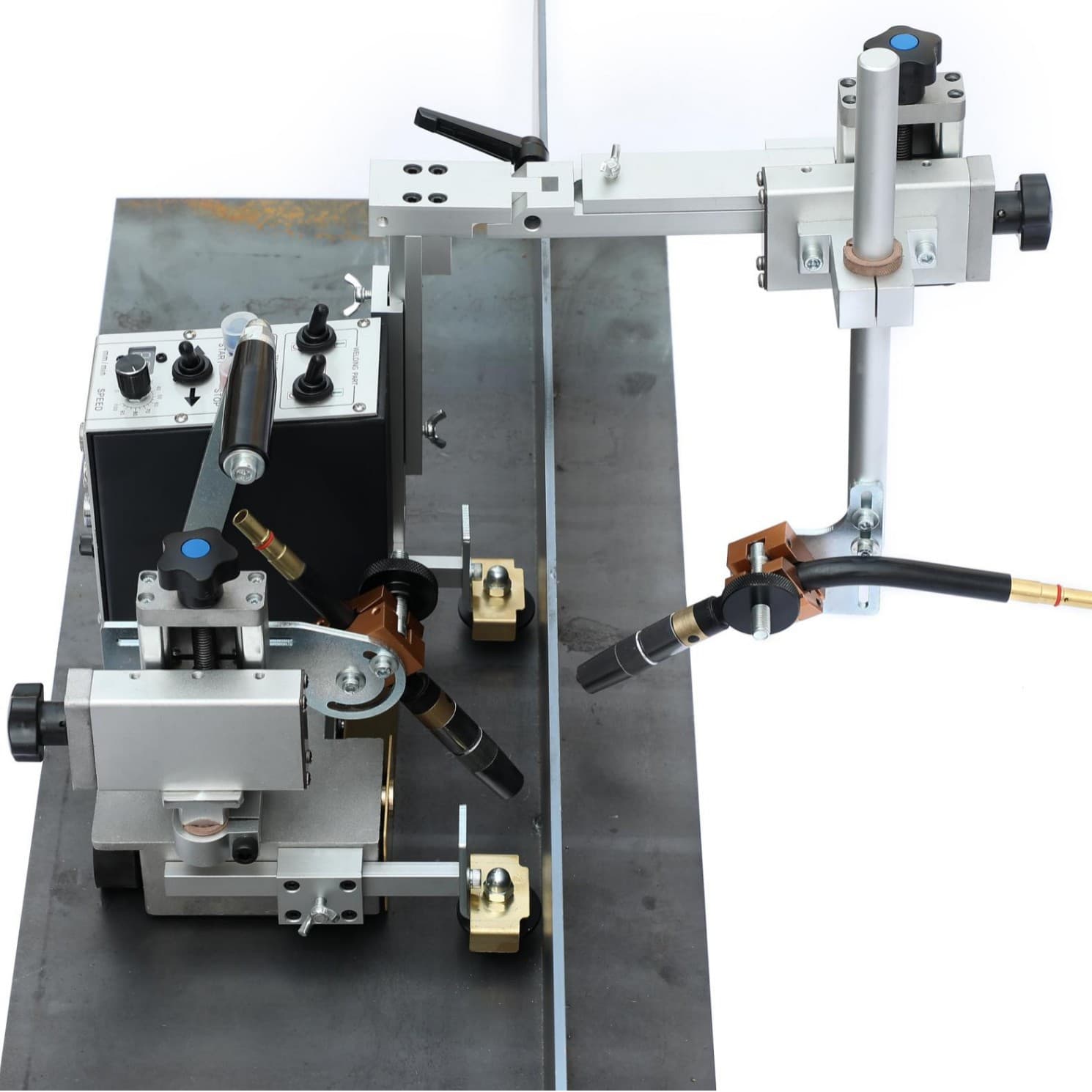 KA-H4 Double-Sided Fillet Welding Automatic Welding Carriage, Shipyard Angle Steel Dual-Gun Welding Carriage