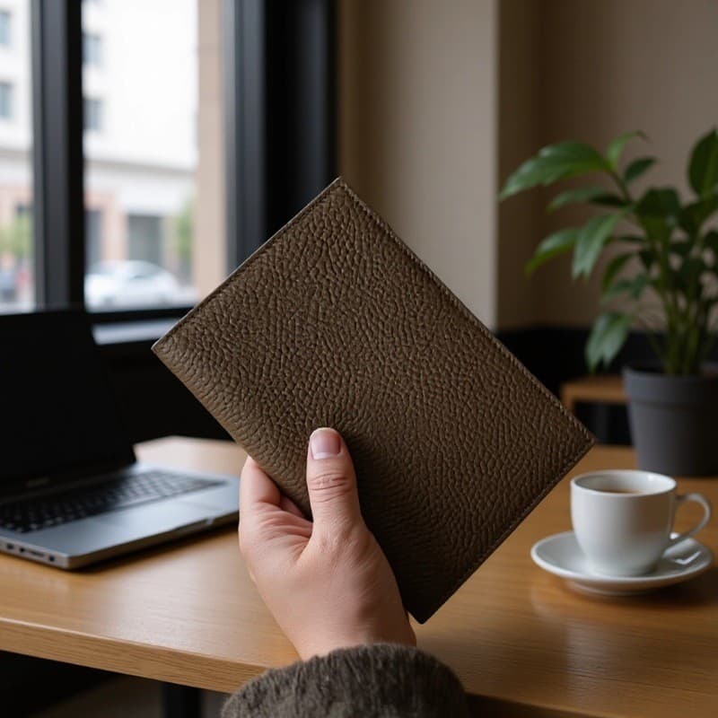 Cross-border Hot-selling Vintage Lychee Pattern PU Passport Holder Unisex Large Capacity Wallet Casual Purse Clutch Bag