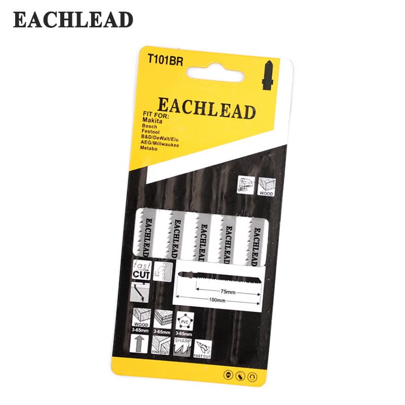 Yichuan jigsaw blades for woodworking machines, coarse and fine teeth, plastic jigsaw blades for cutting metal.