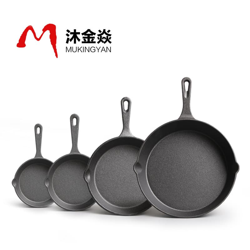 Factory Direct Cast Iron Pan Thickened No-Coating Durable Frying Pan 16cm Dual-Use Cast Iron Skillet