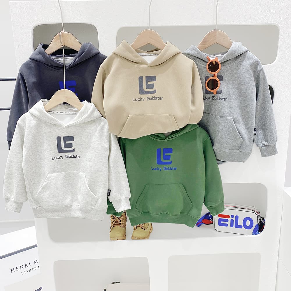 Boys' long-sleeved sweatshirt spring and autumn 2026 medium and large children's hooded sweatshirt baby spring top pullover European and American trend