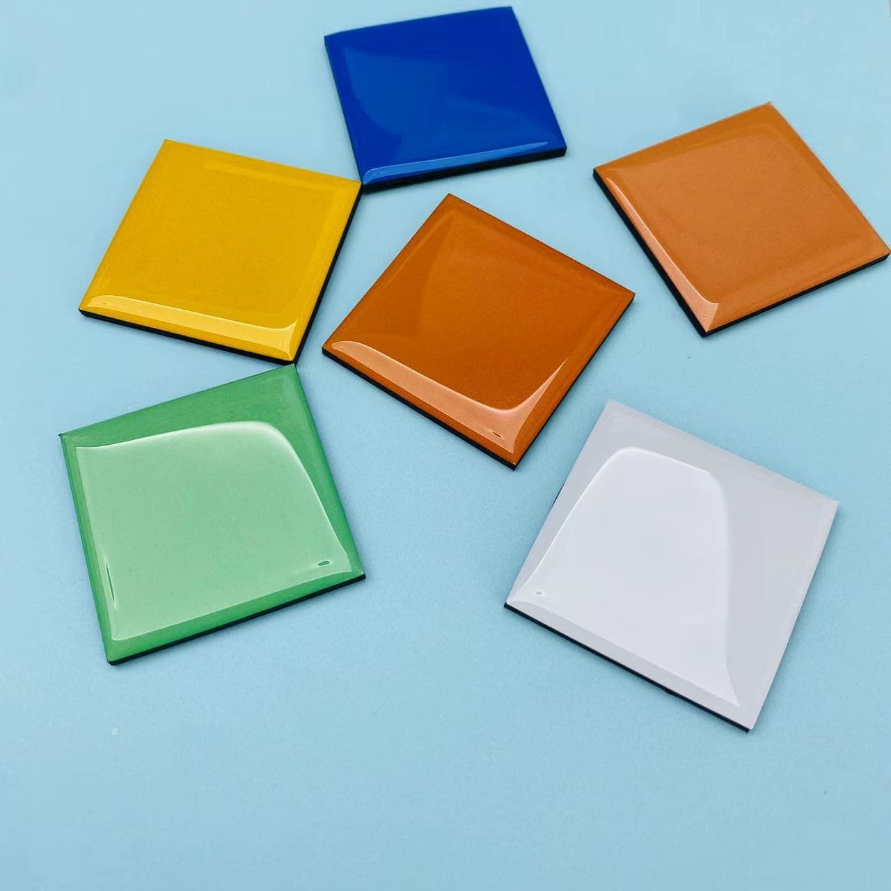 Custom Soft Magnetic Refrigerator Sticker with Image, Crystal Epoxy Refrigerator Magnet, Square Puzzle Magnetic Refrigerator Sticker