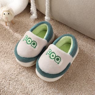 Children Cotton Slippers Boy Winter Home Anti-Slip Anti-Odor Girl Slippers Kids Winter