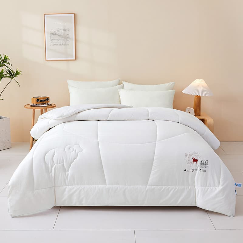 Class A 100% Cotton Jacquard Australian Wool Quilt Pure Cotton Cashmere Quilt Extra Thick Warm Winter Quilt Winter Filler Cotton Quilt