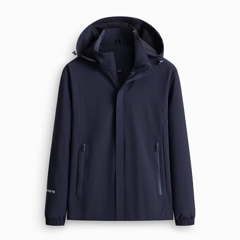 2025 spring and autumn solid color jackets plus size loose casual tops middle-aged outdoor sports jackets high