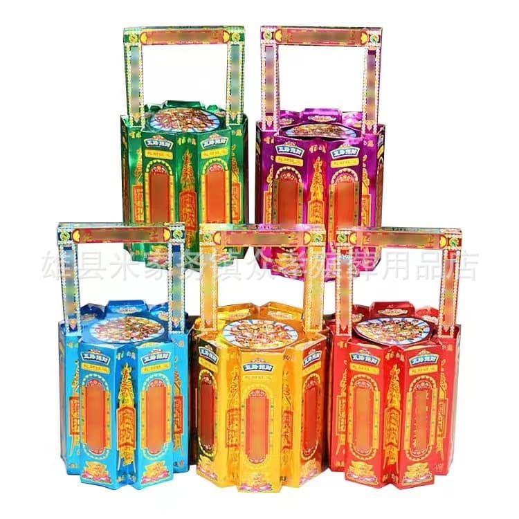 A Bucket of Gold Five-Color Paper-Mache Gold Bucket Treasure Basin Premium Large Gold Ingot Dragon-Phoenix Gold and Silver Mountain Yuanbao Wholesale