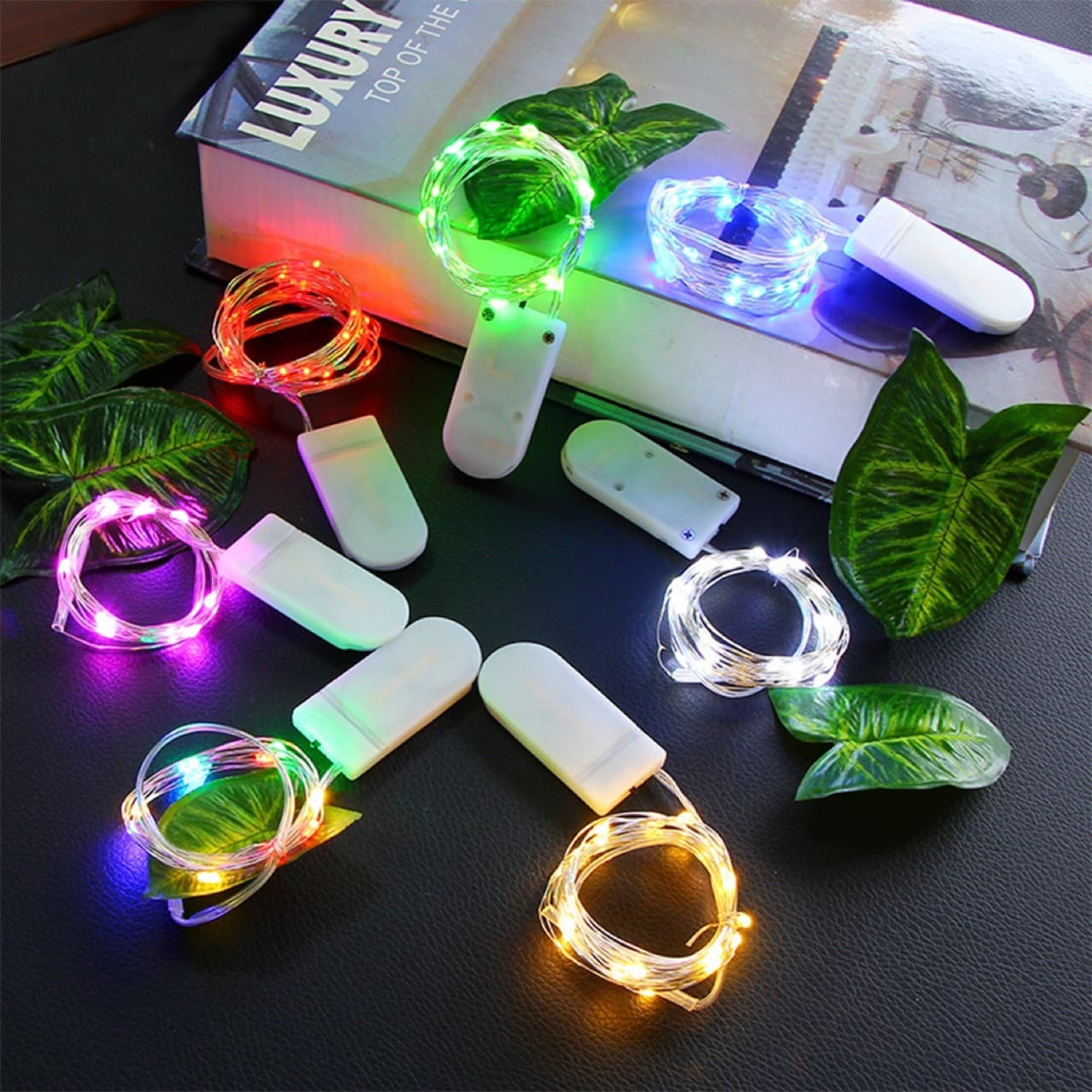 Mixed Light Small White Box Bottle Lights, 2032 String Lights, Multicolor Glowing Toys, Wholesale Colorful Plastic Toys