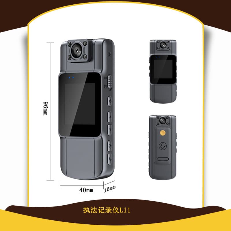 2K WiFi/1080P Portable Clip-On Camcorder, Infrared Camera HD Night Vision Device, Law Enforcement Recorder L11